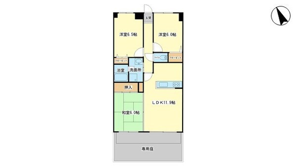 余部駅 徒歩15分 1階の物件間取画像